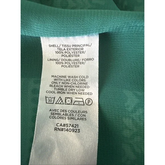 LOFT Lined Floral Camisole Tank Green White Size Medium - Picture 5 of 6